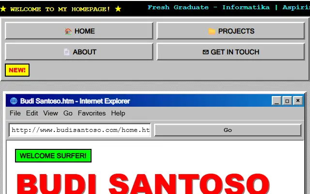 Template portofolio Retro '97