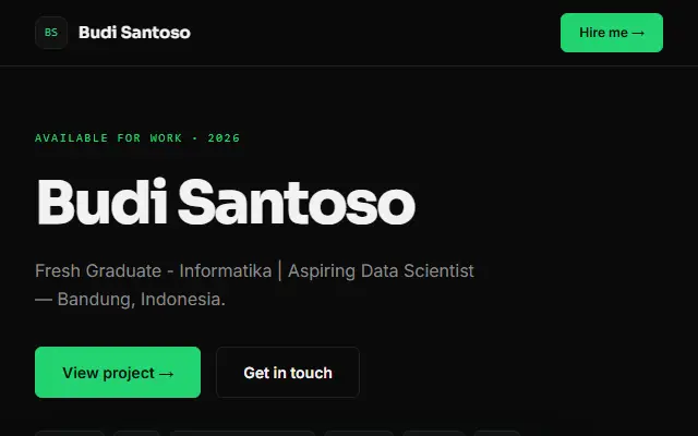 Template portofolio Syntax