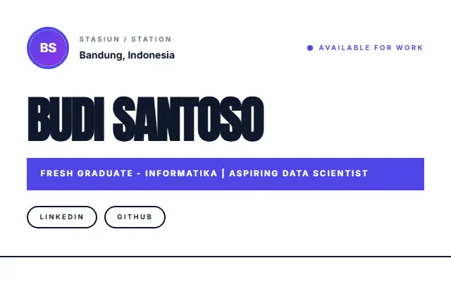 Template portofolio Transit
